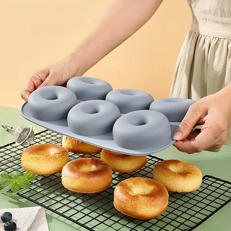 Donut Mold Silicone - 6Holes Baking Mold Food Grade Silicone