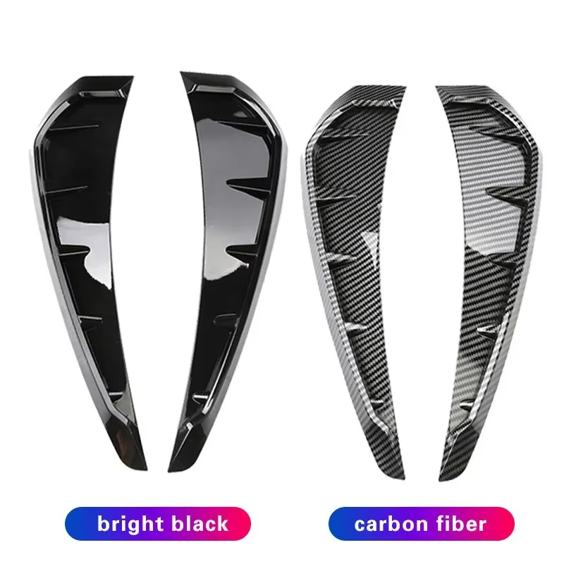 2Pcs Car Shark Grille Car Leaf - Crepe Pan Carbon ulasan dan harga