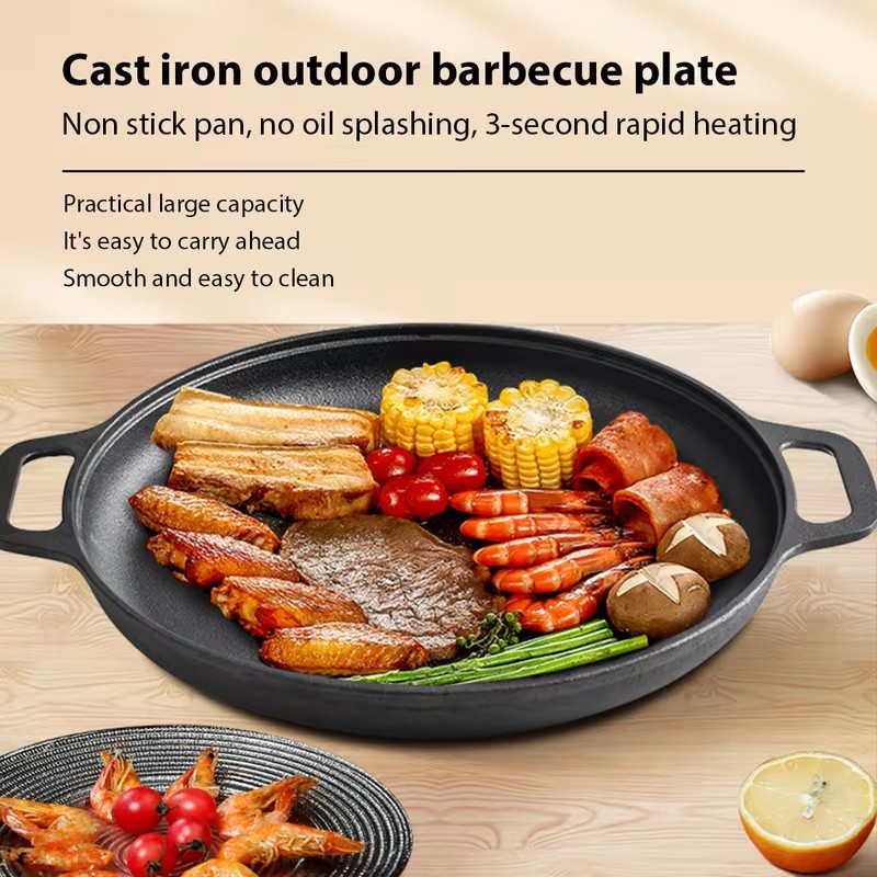 Heavy-Duty Cast Iron Fry Pan w - Cast Iron Corn ulasan dan harga