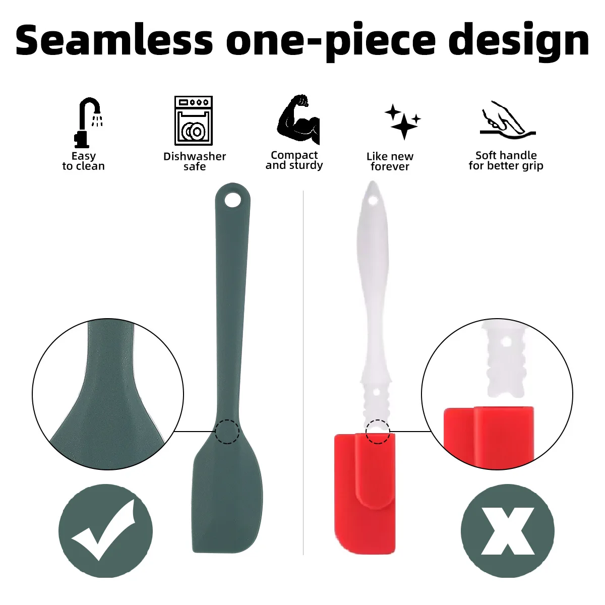 Silicone Baking Tool Set 6-pie - Okonomiyaki Spatula ulasan dan harga