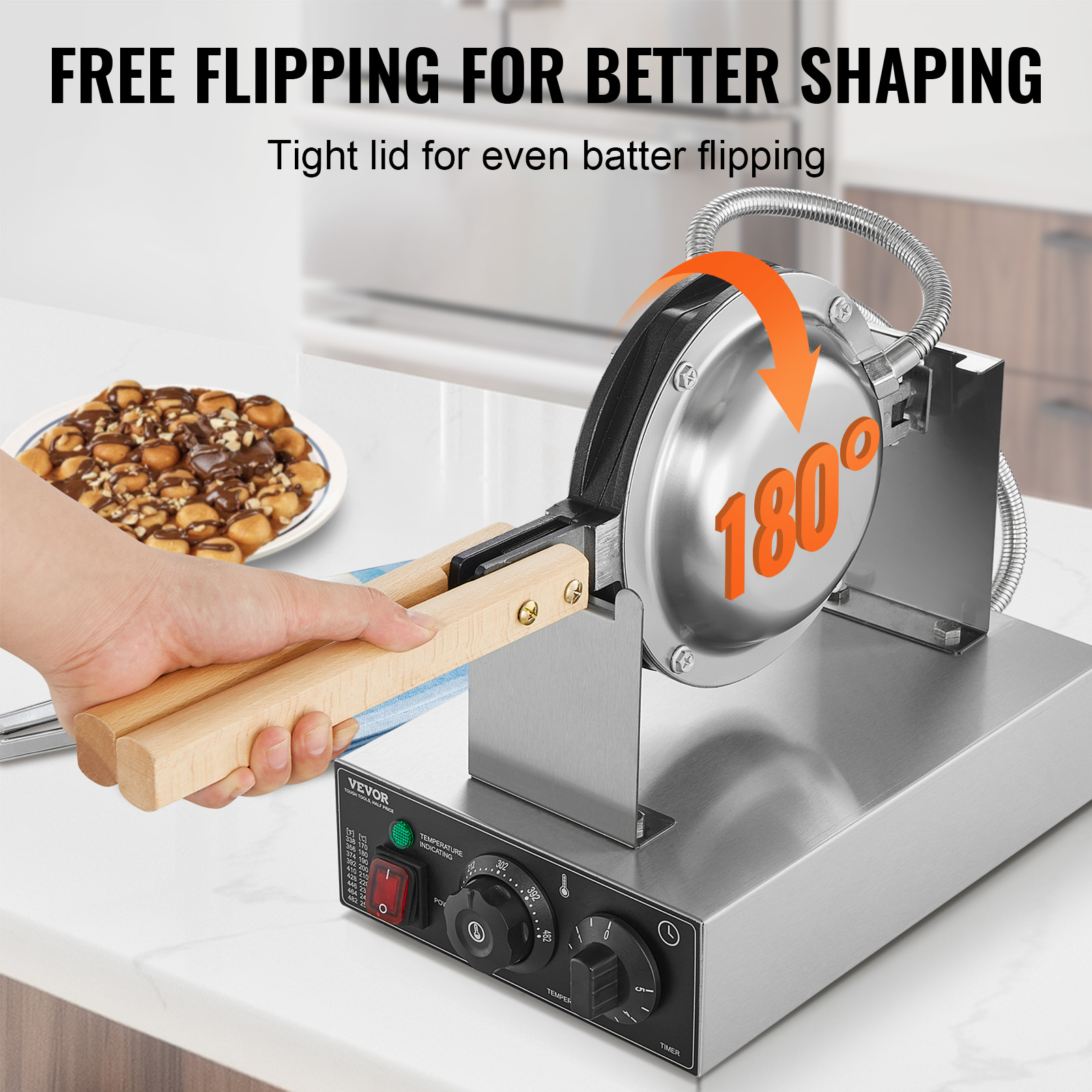 HomeWise Commercial Egg Bubble - Waffle Cone Maker ulasan dan harga