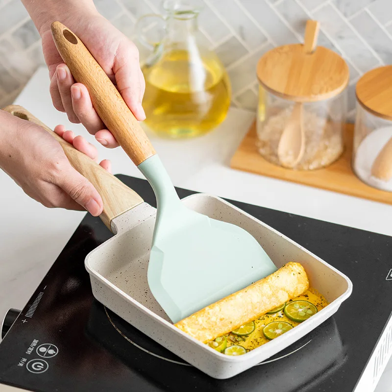 Non-stick Silicone Spatula Wid - Okonomiyaki Spatula ulasan dan harga