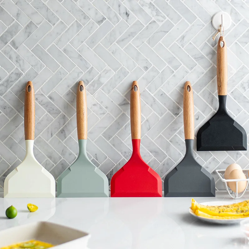 Non-stick Silicone Spatula Wid - Okonomiyaki Spatula ulasan dan harga