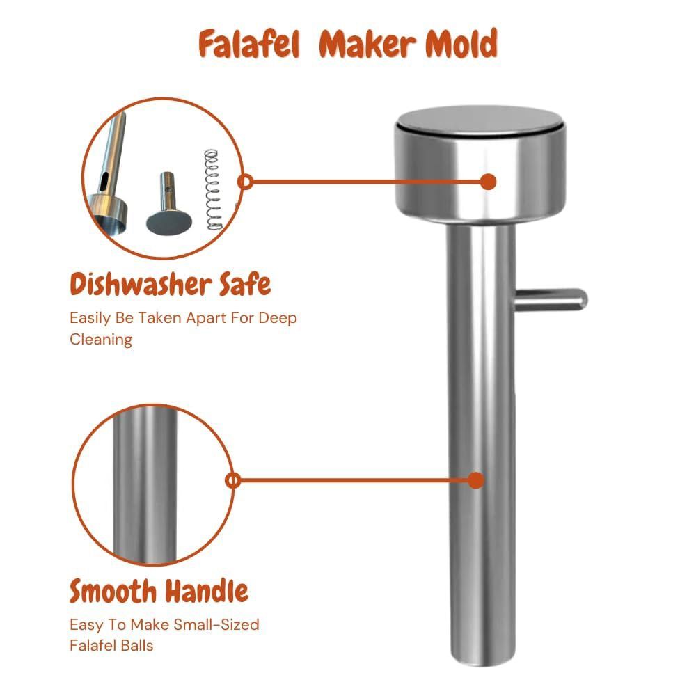 Stainless Steel Falafel Scoop  - Hot Dog Press ulasan dan harga