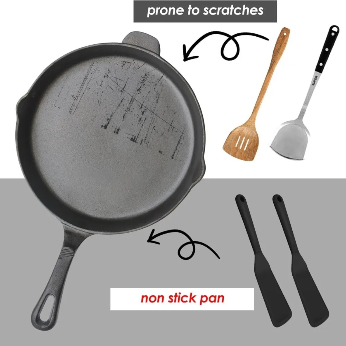 1Pcs Food-Grade Silicone Thin  - Okonomiyaki Spatula ulasan dan harga